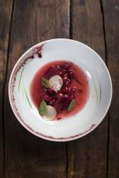 Plat Flocons de Sel Restaurant Gastronomique Megève, Haute-Savoie Emmanuel Renaut