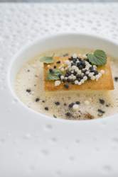 Cocina Flocons de Sel Hotel 5 estrellas en Megève, Alta Saboya